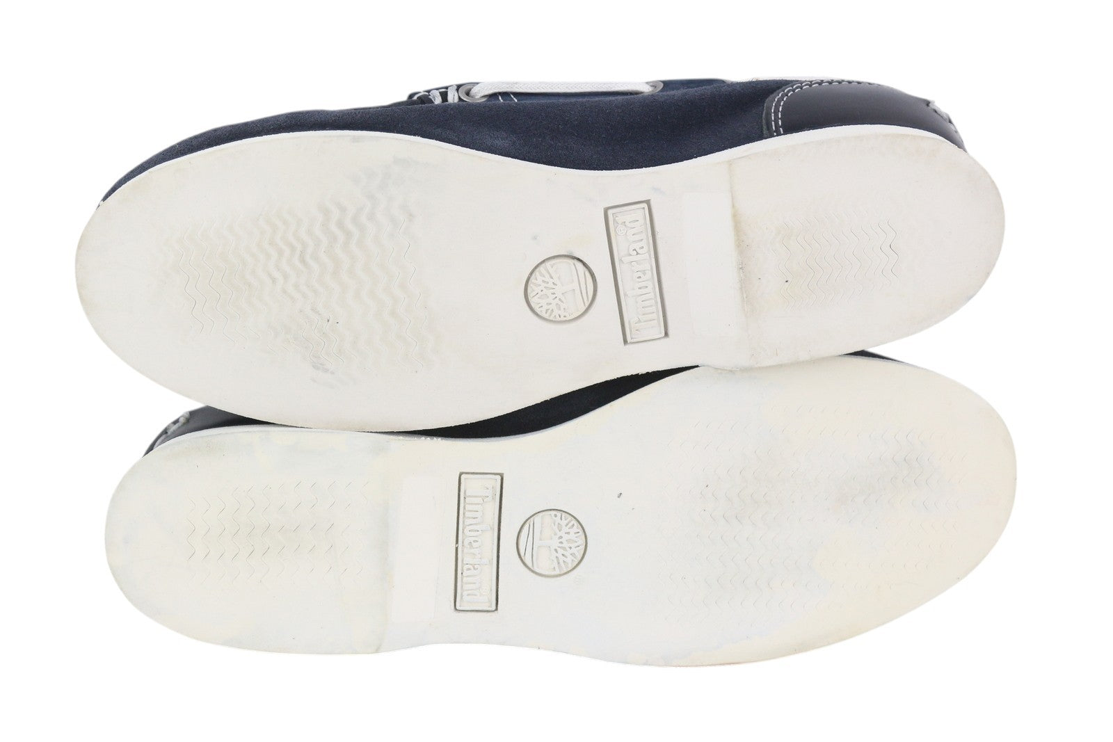 TIMBERLAND 26609 moteriški batai EU38/38.5 tamsiai mėlyni odiniai laivelio formos šlepetės su migdolų nosimi 