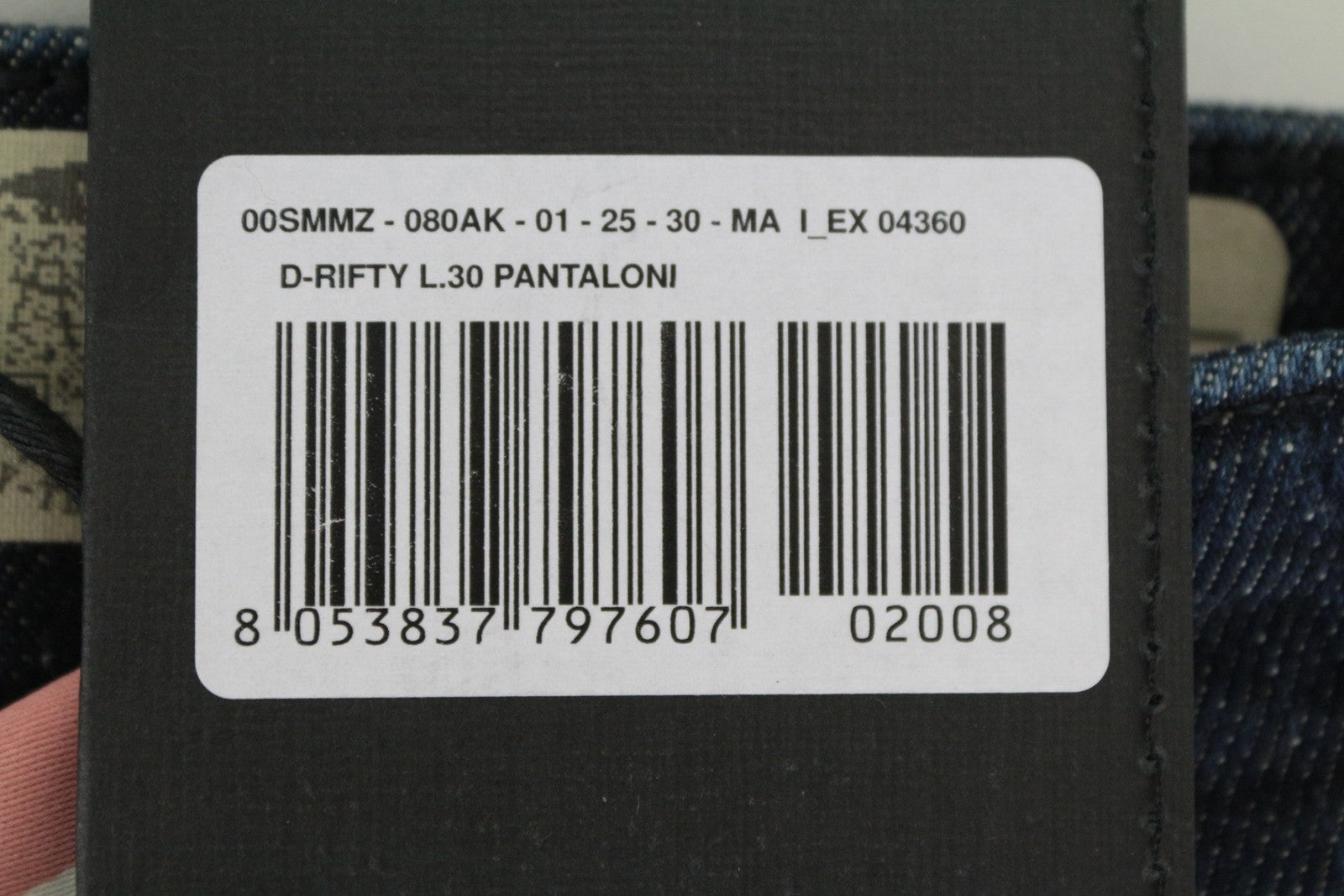 DIESEL D-Rifty 080AK Women's W25/L30 Slim Blue Stretch Cotton Denim Jeans