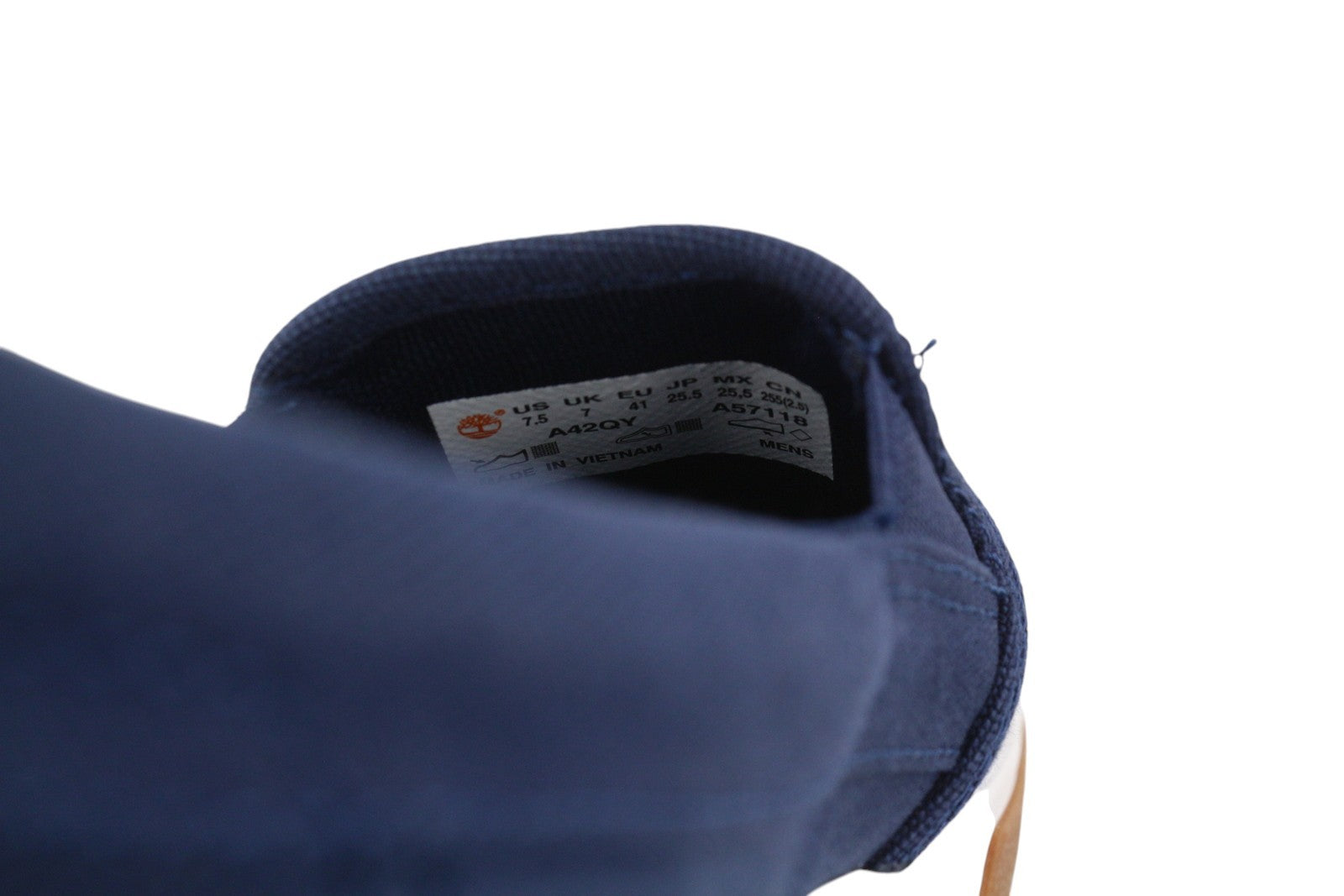 TIMBERLAND A42QY vyriški batai EU41/42 mėlyni migdolų noselės užsegami be kulno, Tencel Refibra 