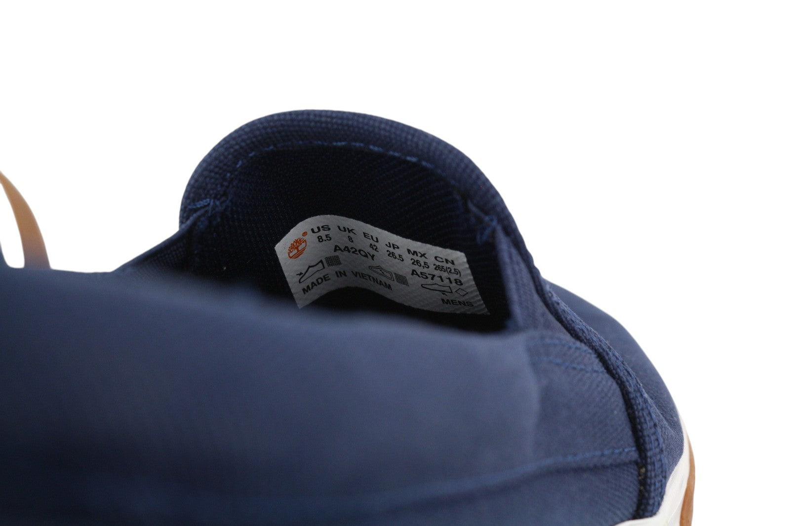 TIMBERLAND A42QY vyriški batai EU41/42 mėlyni migdolų noselės užsegami be kulno, Tencel Refibra 