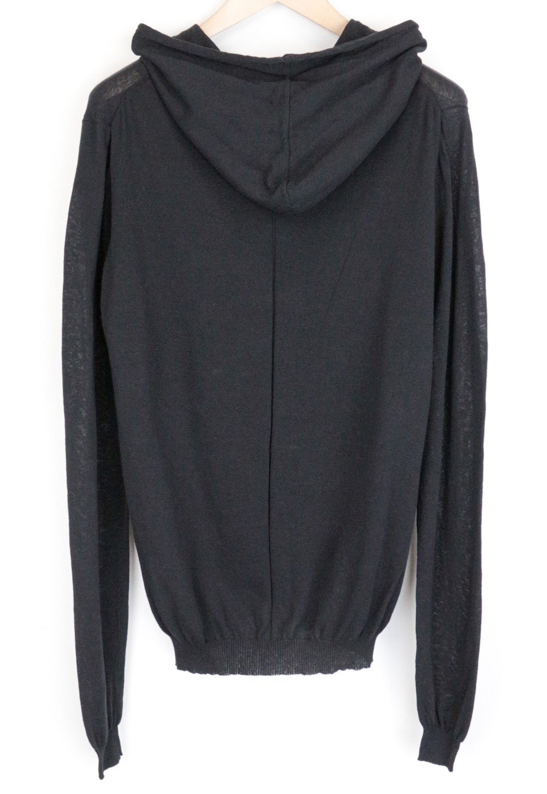 RICHMOND Men's M/L Black Hoodie Sweatshirt Cotton Blend Lightweight Long Sleeve