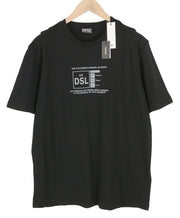 DIESEL T-Just-A35 Mens T-Shirt XL Black Short Sleeve Crew Neck Cotton Front