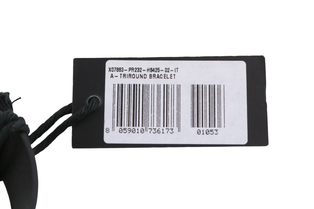 DIESEL A-Triround moteriška apyrankė, vieno dydžio, odinė, sidabro spalvos užsegimas 