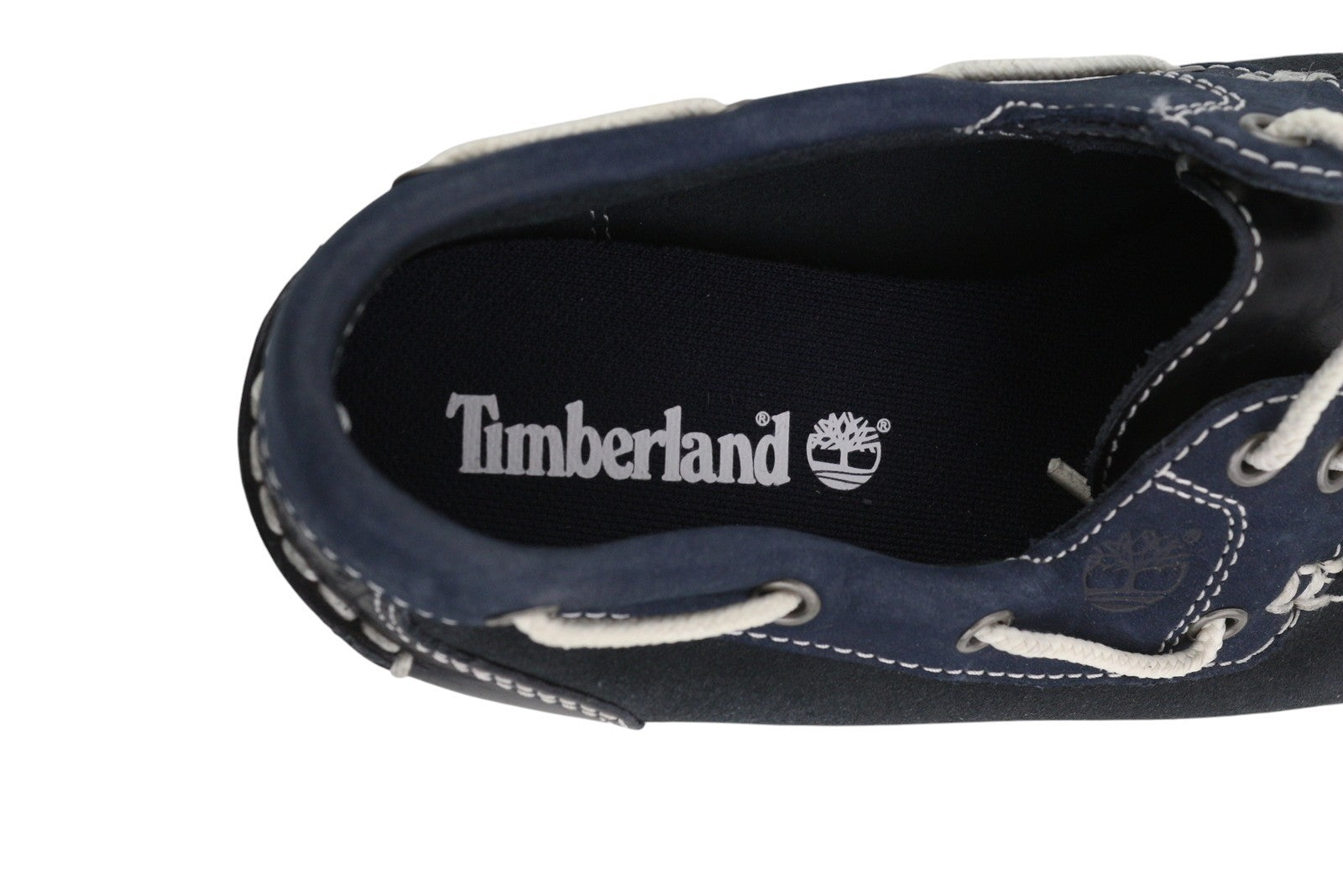 TIMBERLAND 26609 moteriški batai EU36/37 tamsiai mėlyni odiniai laivelio formos užsegami batai su raišteliais 