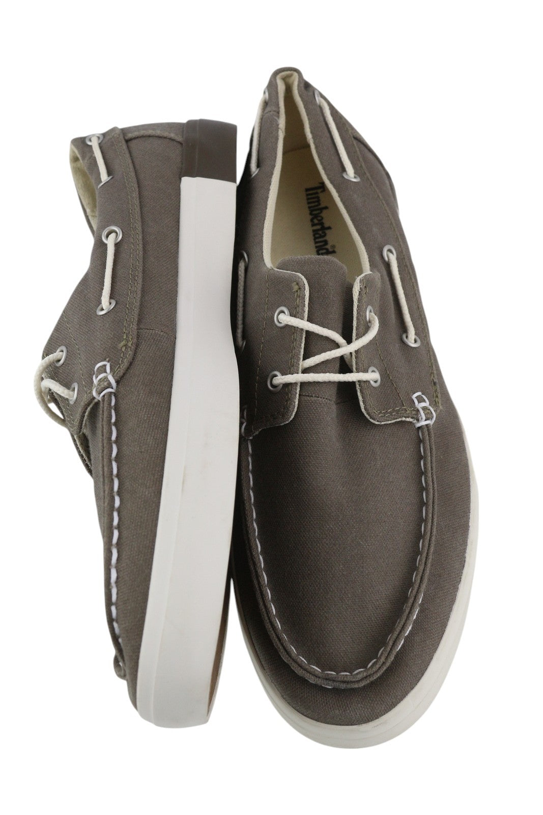 TIMBERLAND A1AYO vyriški batai EU43.5/44.5 tamsiai pilki užsegami laivelio formos migdolų nosies logotipas 