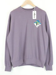 WRANGLER vyriškas šviesiai violetinis ilgomis rankovėmis megztinis M dydžio medvilninis megztinis laisvalaikio stiliui 