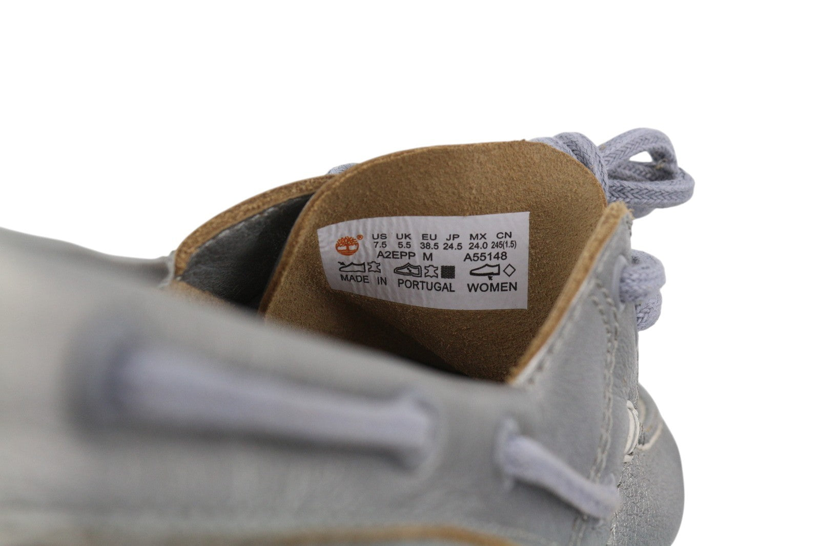 TIMBERLAND A2EPP moteriški batai, 37.5/38.5, blizgios sidabrinės odos, su užsegamais varstymais. 