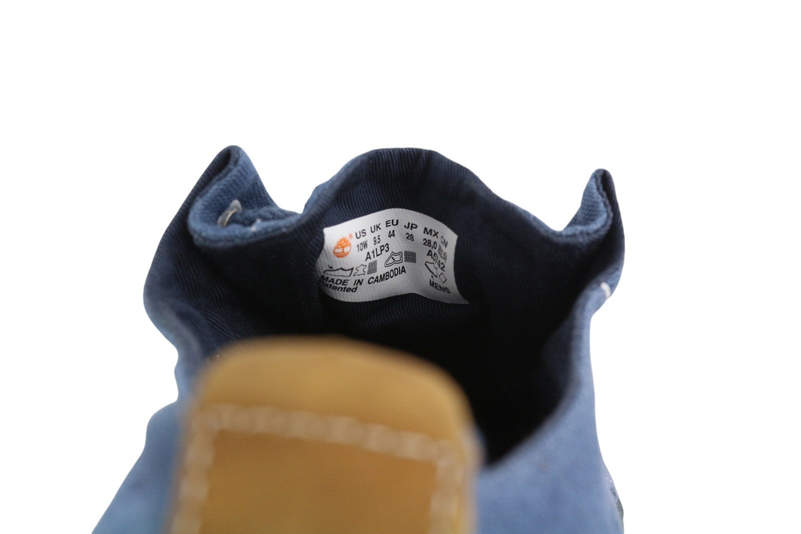 TIMBERLAND A1LP3 vyriški sportbačiai EU43/44 mėlyni, žemai suvarstomi „Sensorflex Comfort System“ 