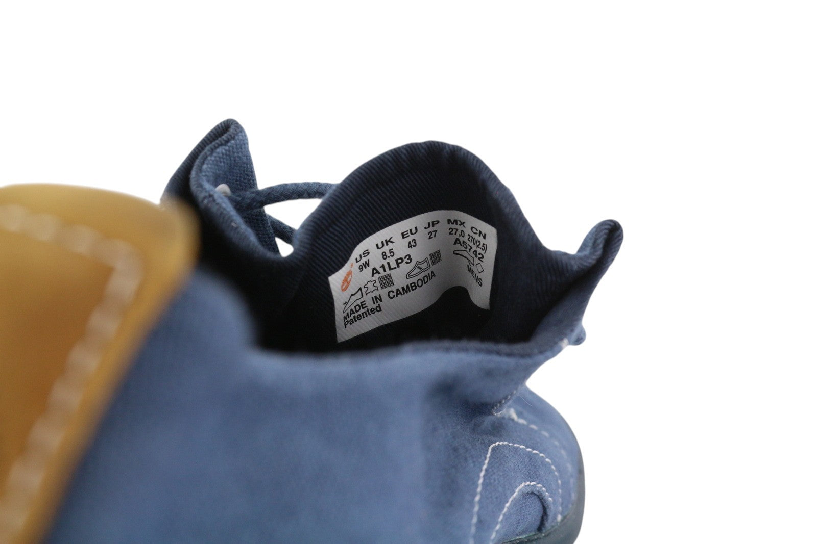 TIMBERLAND A1LP3 vyriški sportbačiai EU43/44 mėlyni, žemai suvarstomi „Sensorflex Comfort System“ 