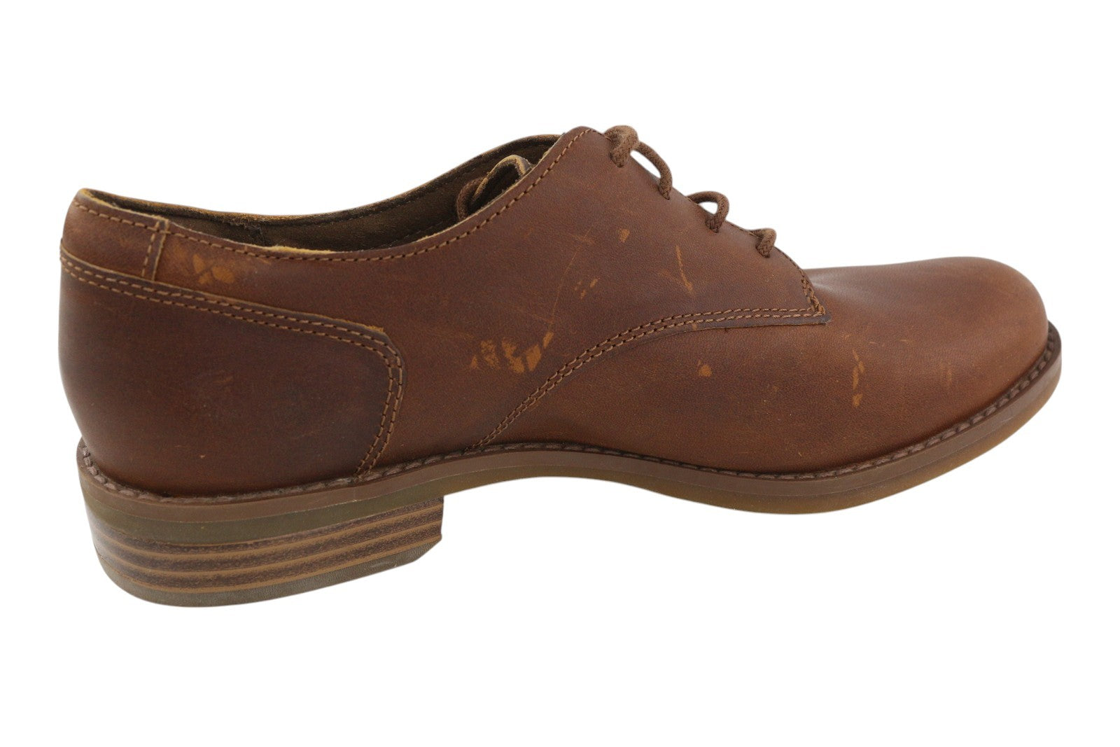 TIMBERLAND A1IE8 moteriški bateliai, 37.5/38, rudi, odiniai, žemapadžiai, su raišteliais, migdolų spalvos. 