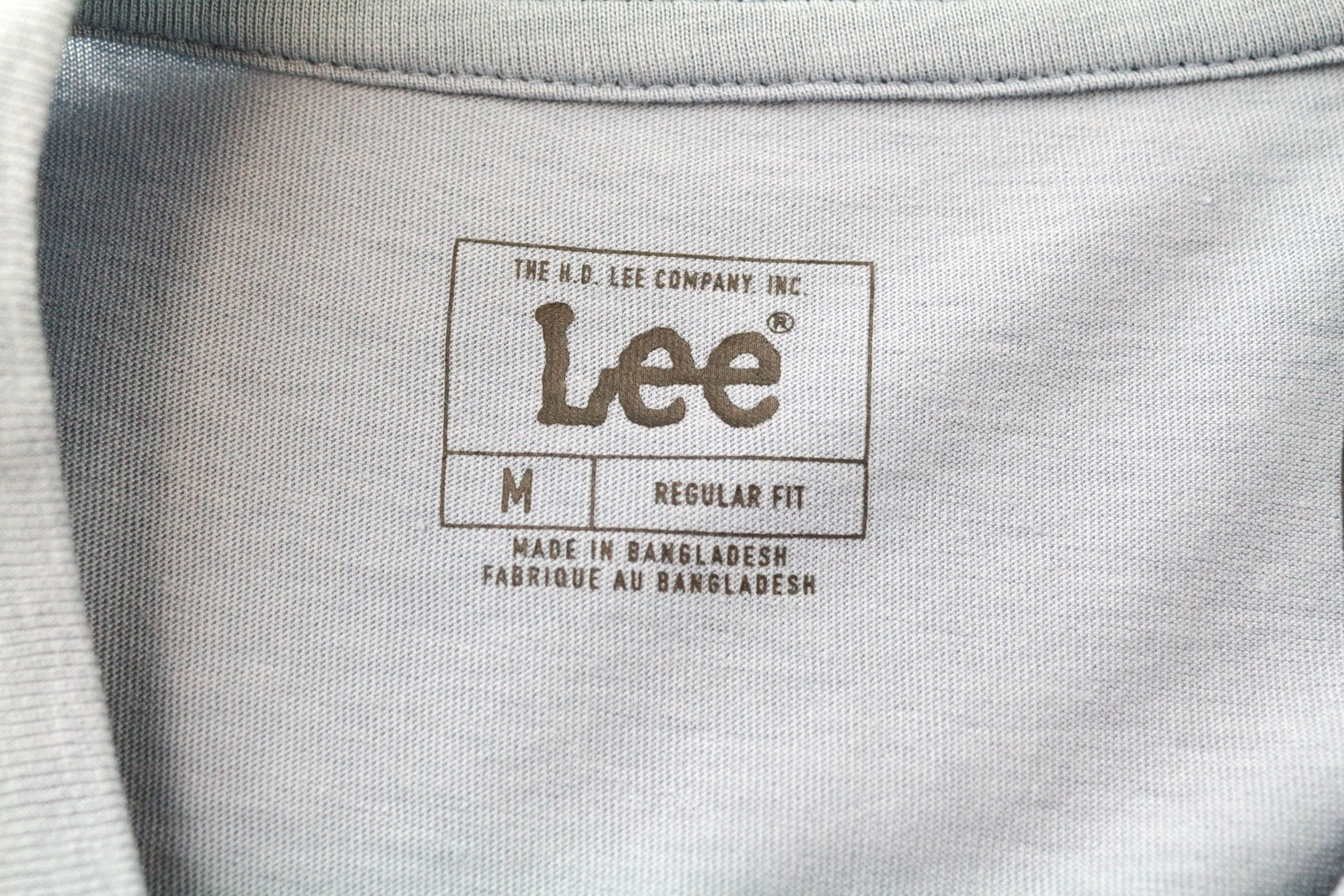 LEE Men's M Blue Logo Pullover Tee Short Sleeve Cotton Shirt Casual Wear