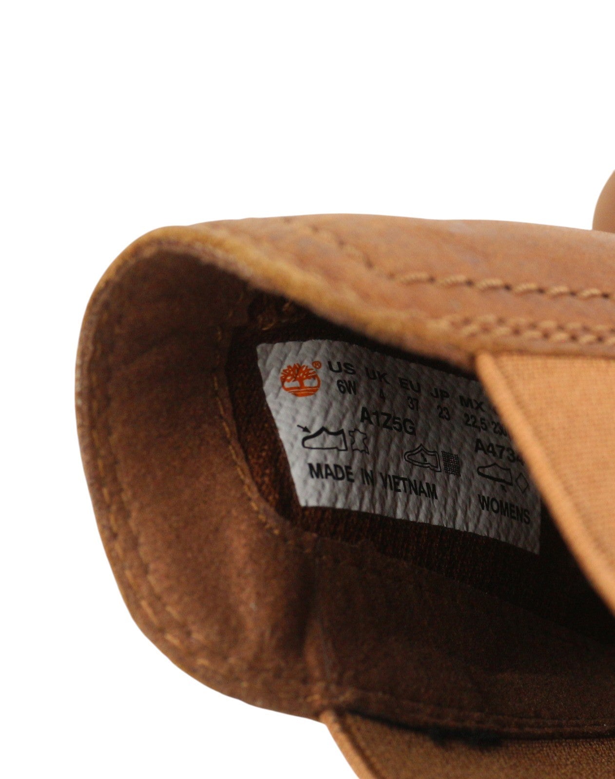 TIMBERLAND A1Z5G moteriški aulinukai EU37/37.5 rudi odiniai migdolų formos nosys su kulniuku 