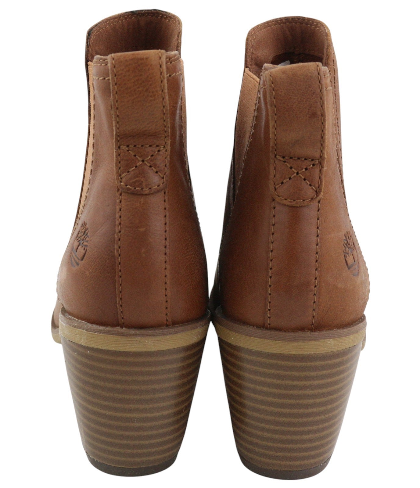 TIMBERLAND A1Z5G moteriški aulinukai EU37/37.5 rudi odiniai migdolų formos nosys su kulniuku 