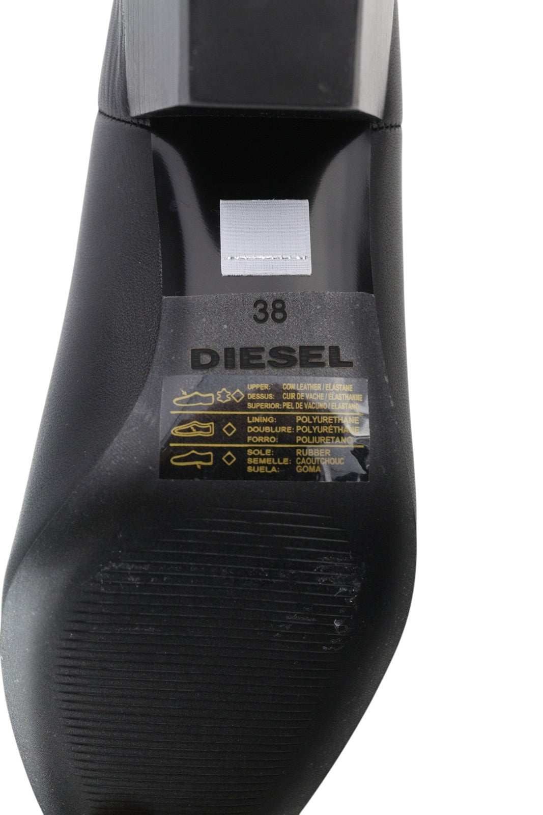 DIESEL D-Texanne CH moteriški aulinukai, juodi, odiniai, migdolų nosimi, iki kulkšnies, 38 € (rekomenduojama kaina) – 290 € 