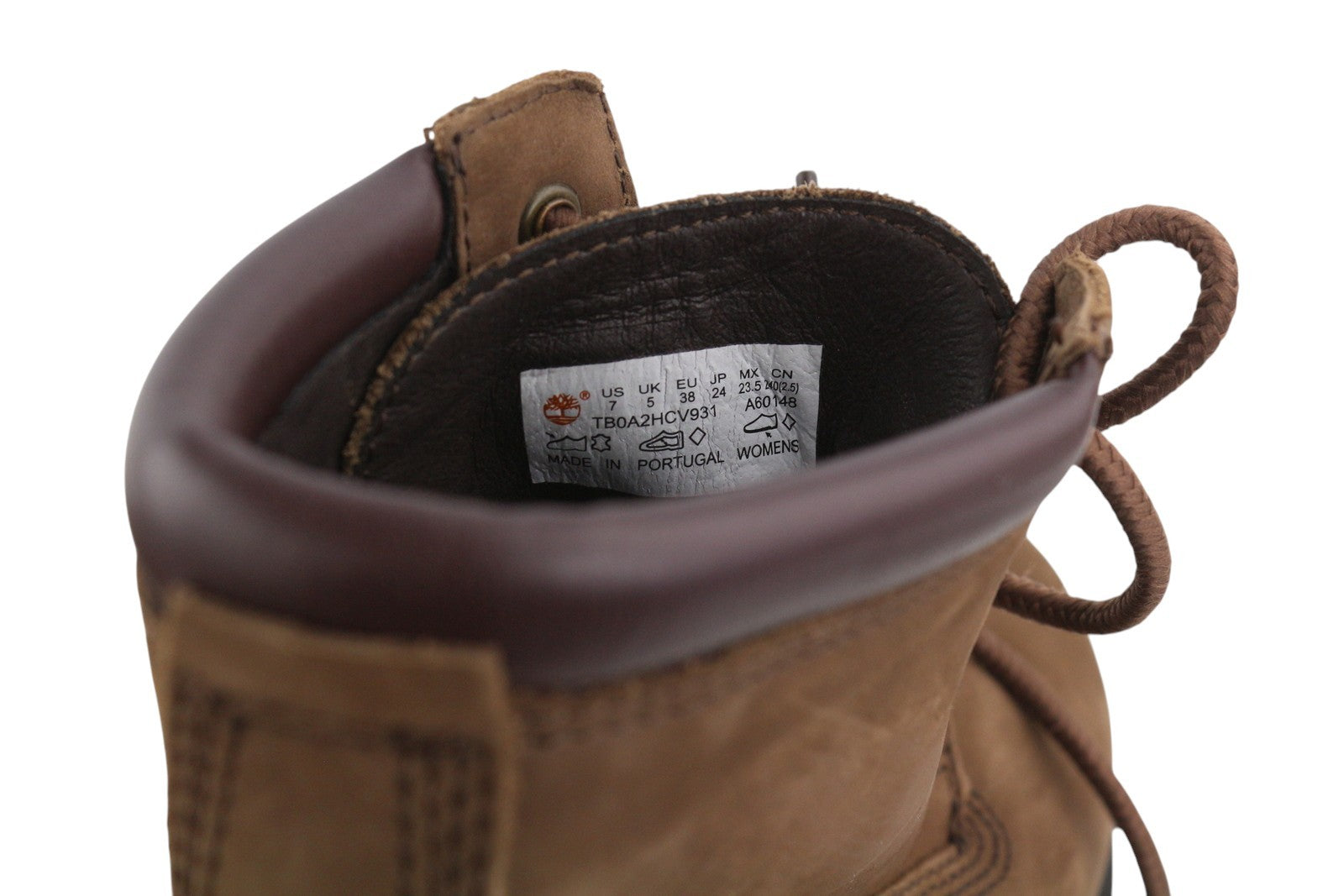 TIMBERLAND moteriški aulinukai EU38//38.5 rudi odiniai, vandeniui atsparūs, suvarstomi batai ant kulkšnies. 