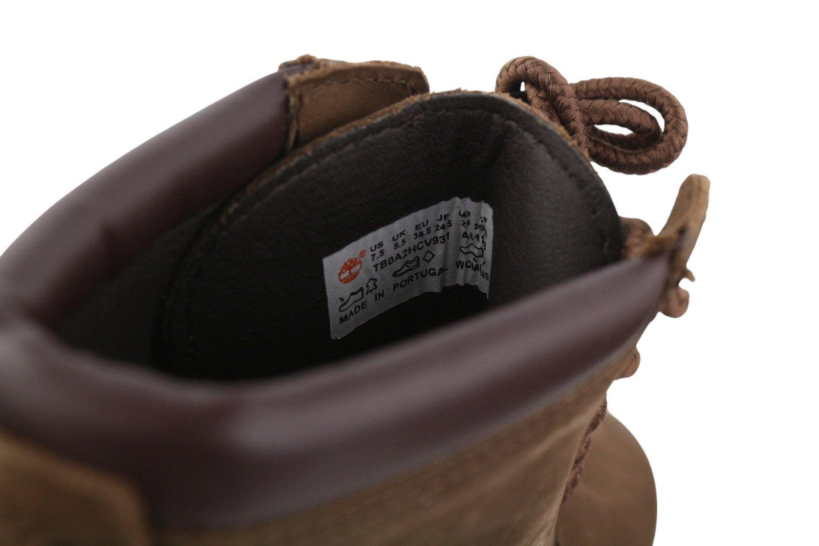 TIMBERLAND moteriški aulinukai EU38//38.5 rudi odiniai, vandeniui atsparūs, suvarstomi batai ant kulkšnies. 