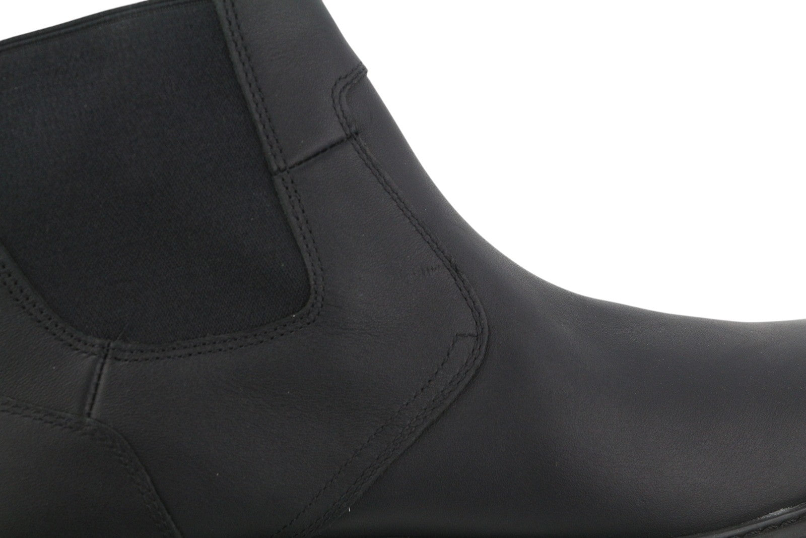 TIMBERLAND 5551R vyriški aulinukai EU45.5/46 juodi odiniai „Chelsea“ stiliaus palaidinės su migdolų raštu 