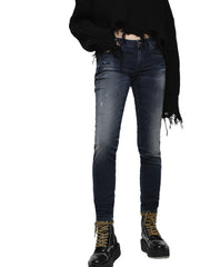 DIESEL Gracey-Ne 0686W moteriški W23 Slim mėlyni Jogg tamprūs sportiniai džinsai 