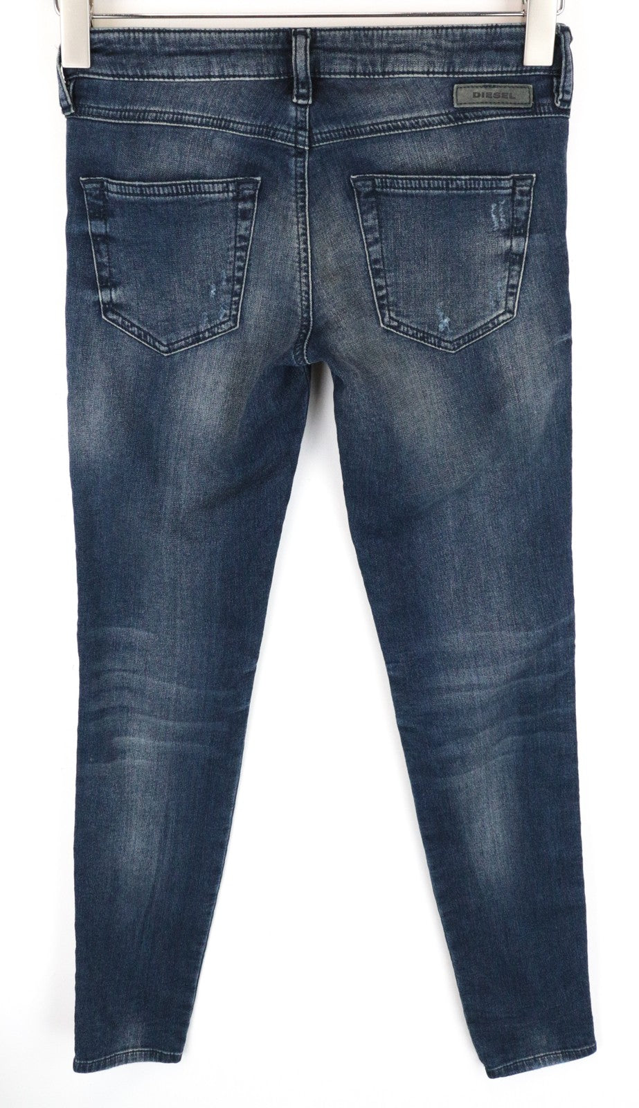 DIESEL Gracey-Ne 0686W moteriški W23 Slim mėlyni Jogg tamprūs sportiniai džinsai 