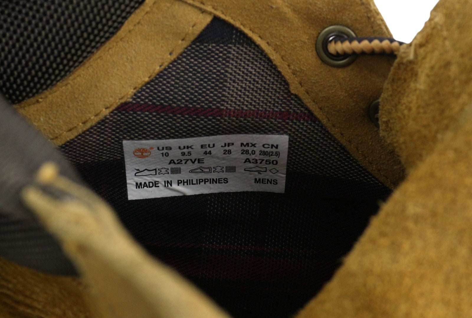 TIMBERLAND A27VE vyriški aulinukai EU43.5/44 rudi odiniai suvarstomi vidurio viršutiniai migdolų nosys 