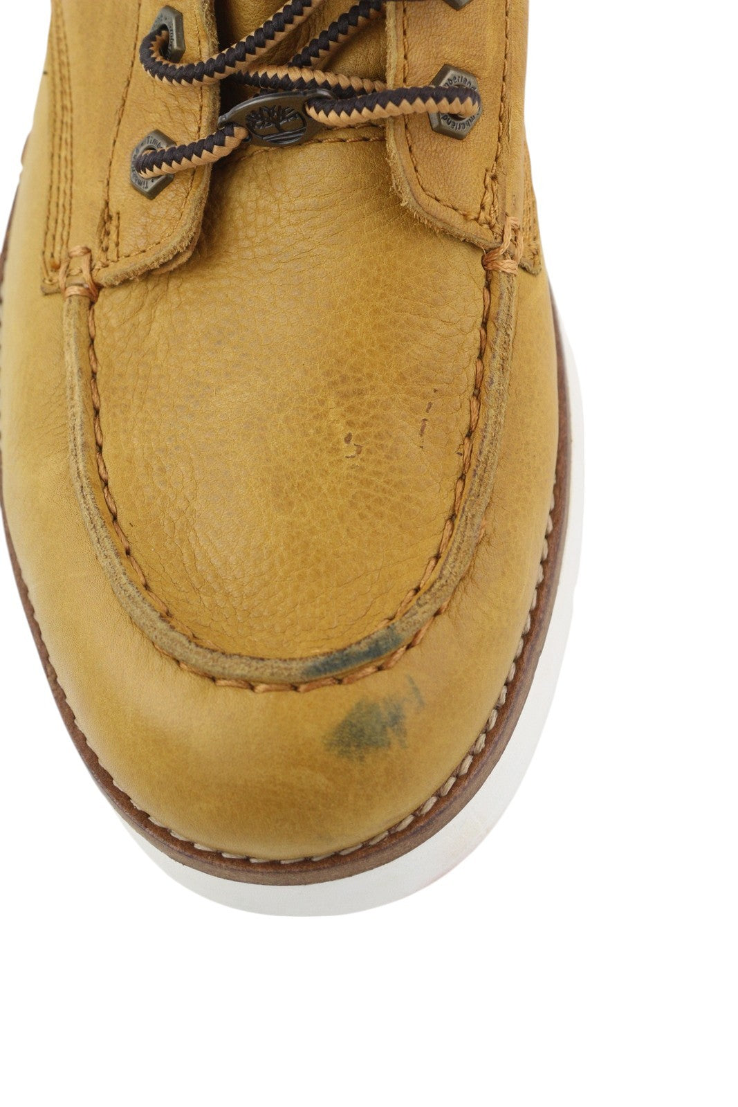 TIMBERLAND A27VE vyriški aulinukai EU43.5/44 rudi odiniai suvarstomi vidurio viršutiniai migdolų nosys 