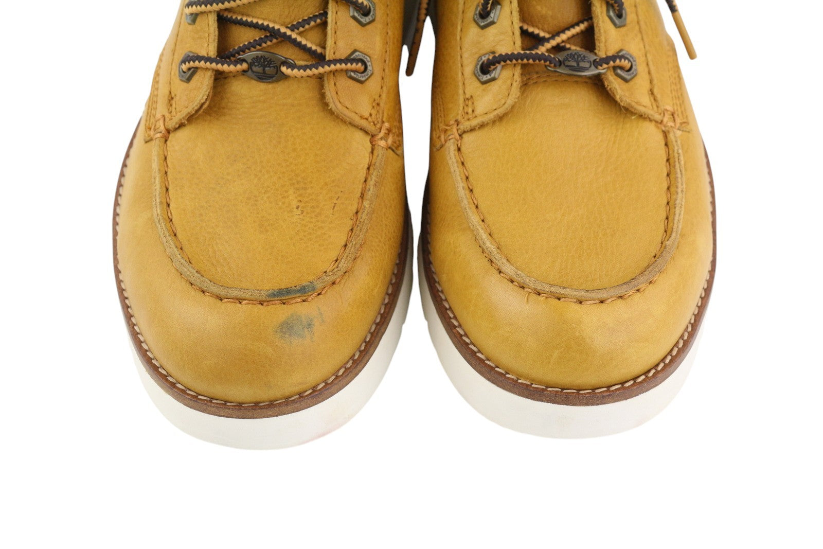 TIMBERLAND A27VE vyriški aulinukai EU43.5/44 rudi odiniai suvarstomi vidurio viršutiniai migdolų nosys 