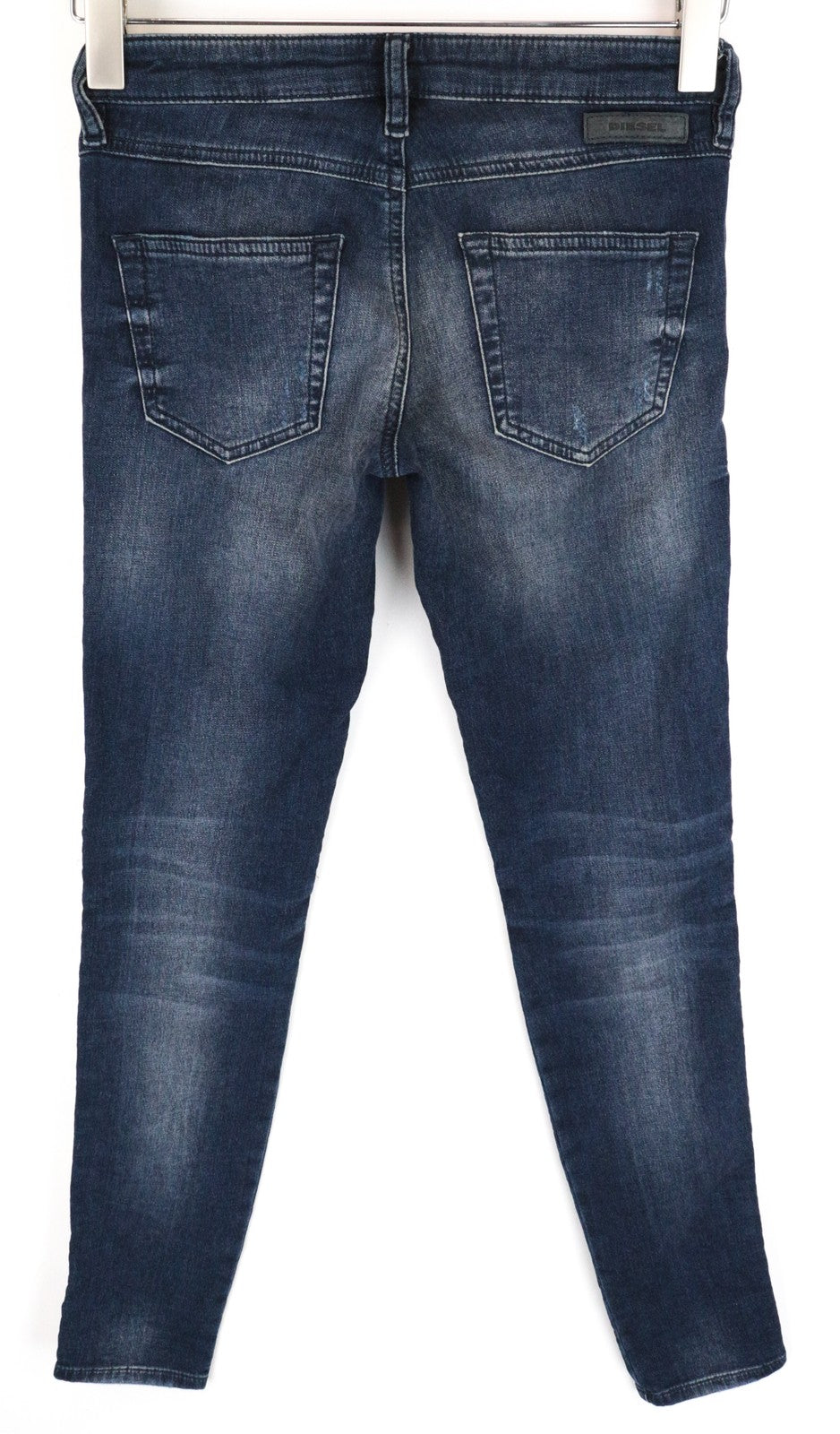 DIESEL Gracey-Ne 0686W moteriški W23 Slim mėlyni medvilniniai Jogg tamprūs džinsai 