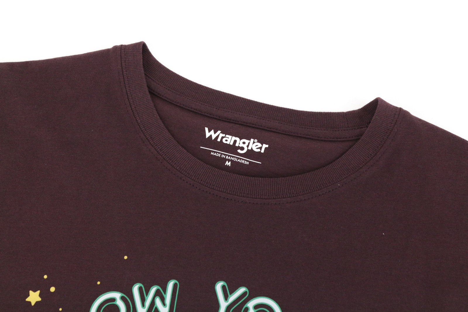 WRANGLER vyriški M violetiniai spausdinti logotipo marškinėliai trumpomis rankovėmis medvilniniai vasariniai marškinėliai 