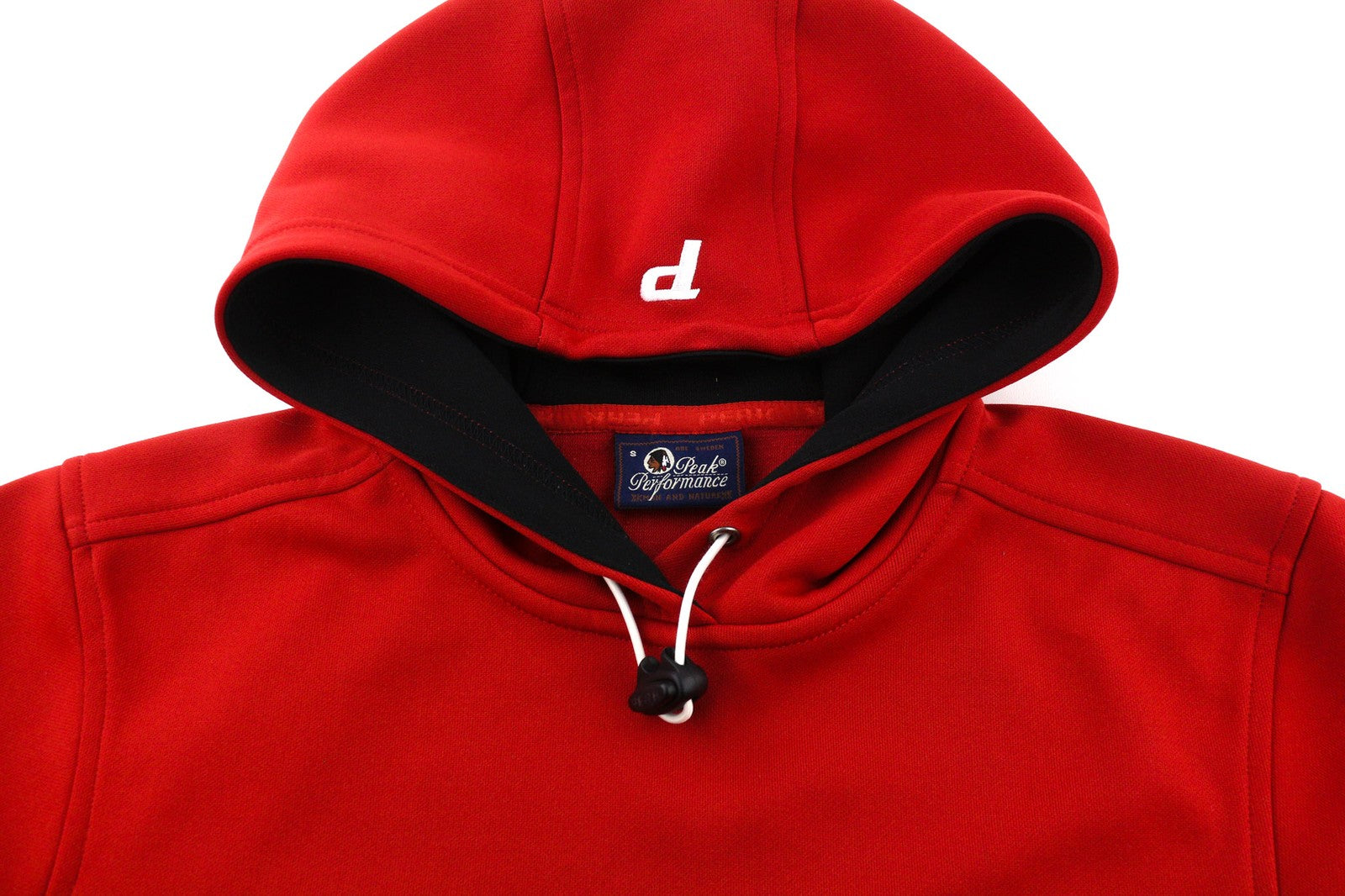 PEAK PERFORMANCE Danny H Mens Sweatshirt S Red Leisure Sports Pullover Hoodie