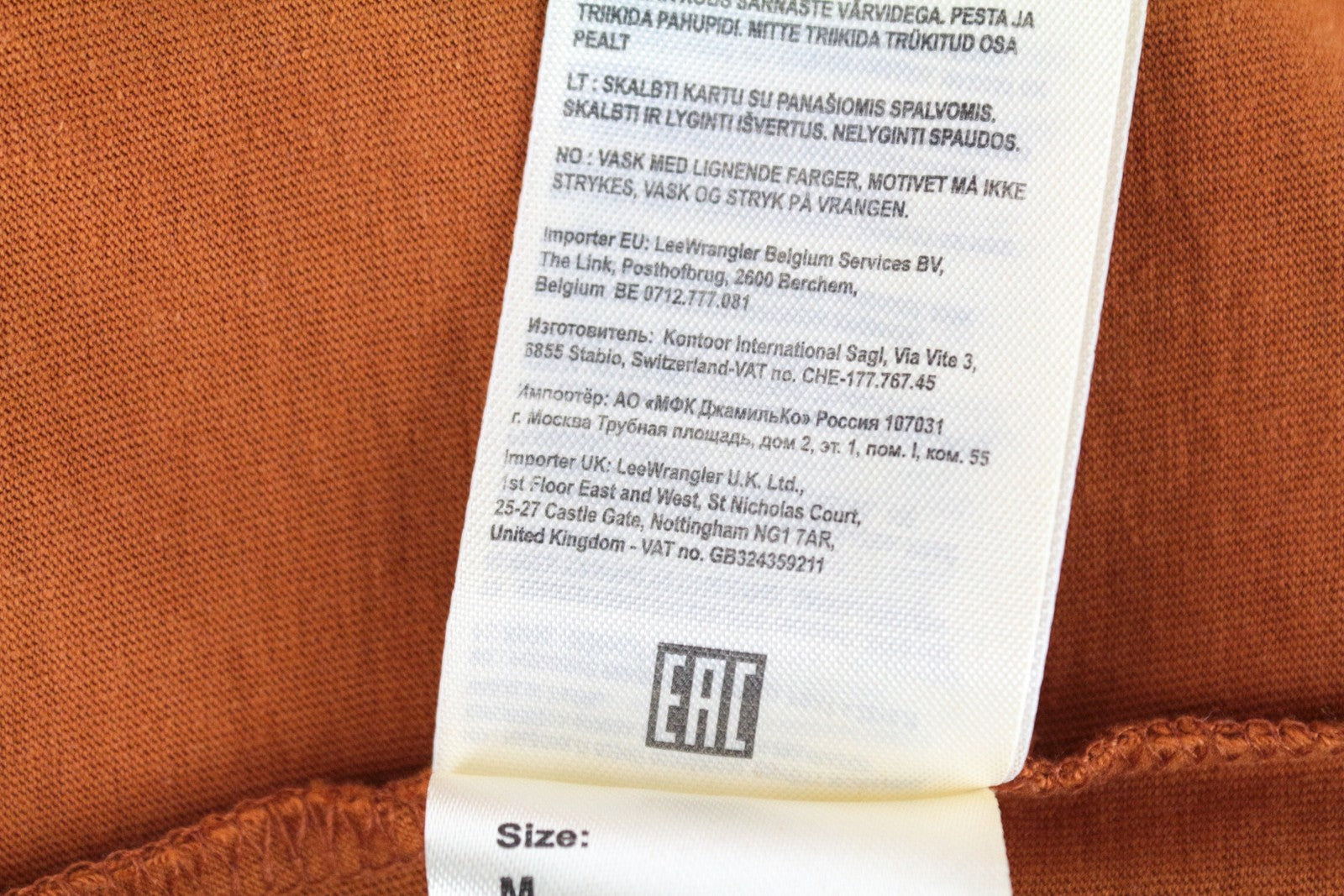 WRANGLER vyriški oranžiniai medvilniniai trumpomis rankovėmis laisvalaikio marškinėliai, vienspalviai 