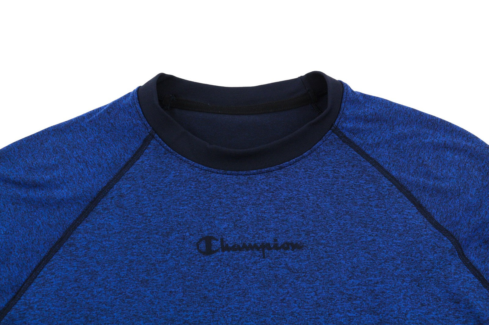 CHAMPION vyriški marškinėliai ilgomis rankovėmis, mėlyni, tamprūs, L/XL dydžio 