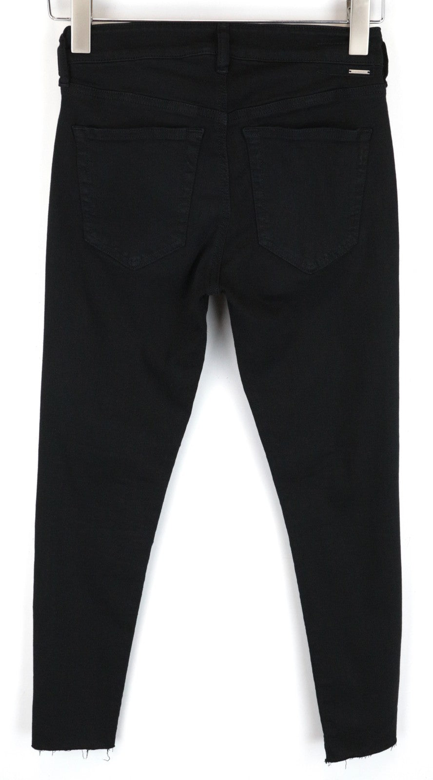 DIESEL Slandy-Ankle 084EX W27/L32 aptempti juodi tamprūs moteriški plėšyti džinsai 