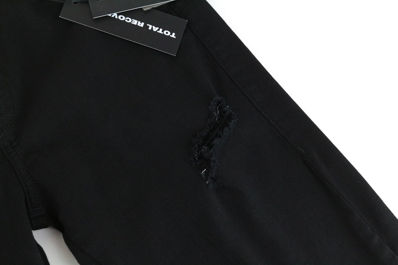 DIESEL Slandy-Ankle 084EX W27/L32 aptempti juodi tamprūs moteriški plėšyti džinsai 