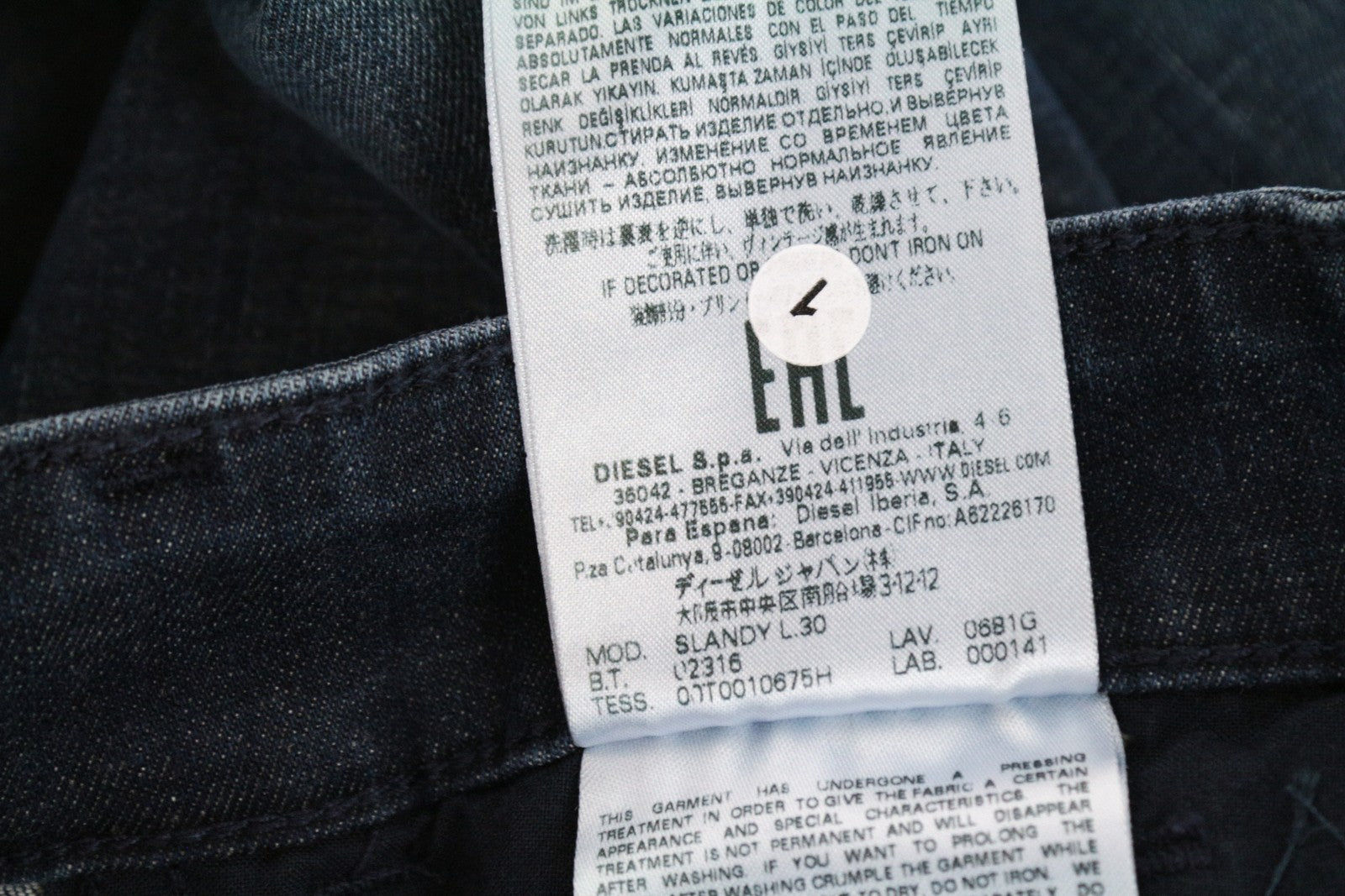 DIESEL Slandy 0681G W26 L30 Slim Fit Super Skinny mėlyni tamprūs moteriški džinsai 