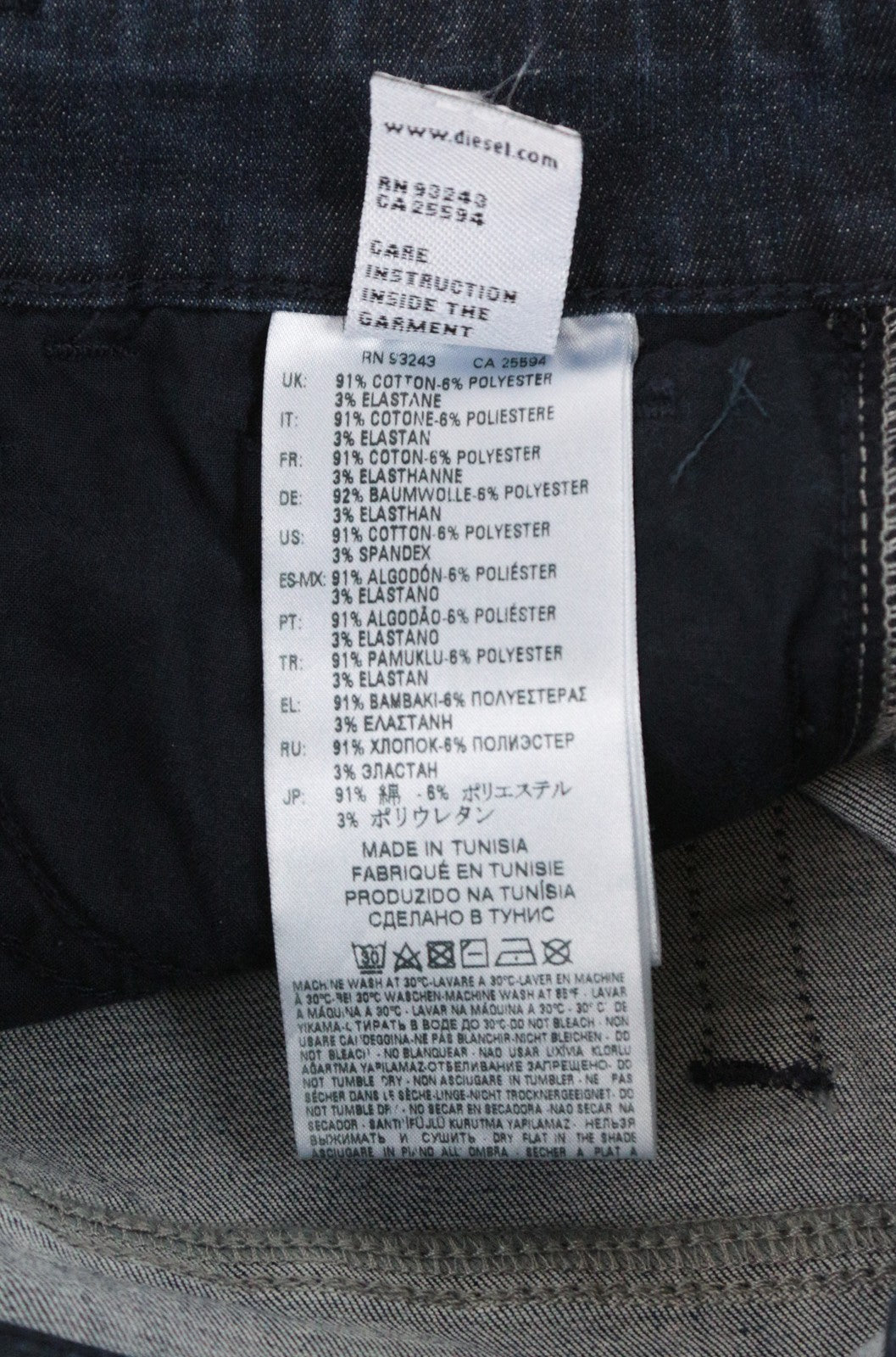 DIESEL Slandy 0681G W26 L30 Slim Fit Super Skinny mėlyni tamprūs moteriški džinsai 