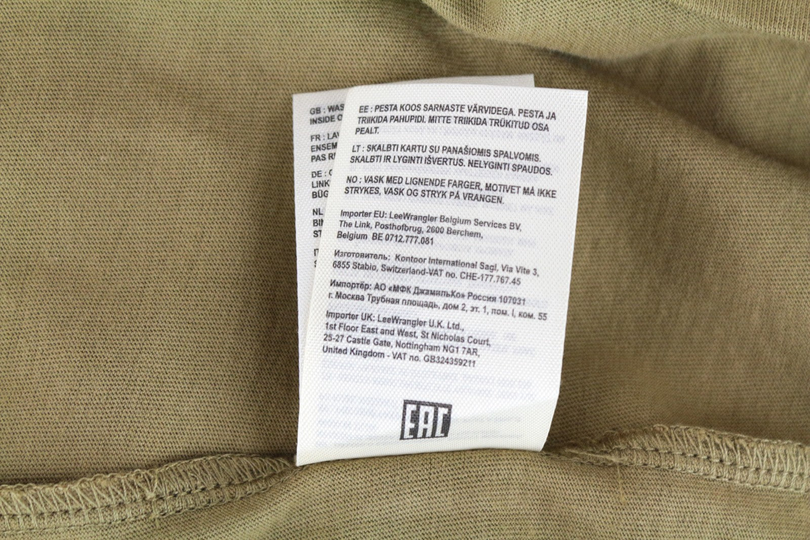 LEE vyriški M marškinėliai žali medvilniniai logotipo megztiniai laisvalaikio ilgomis rankovėmis 