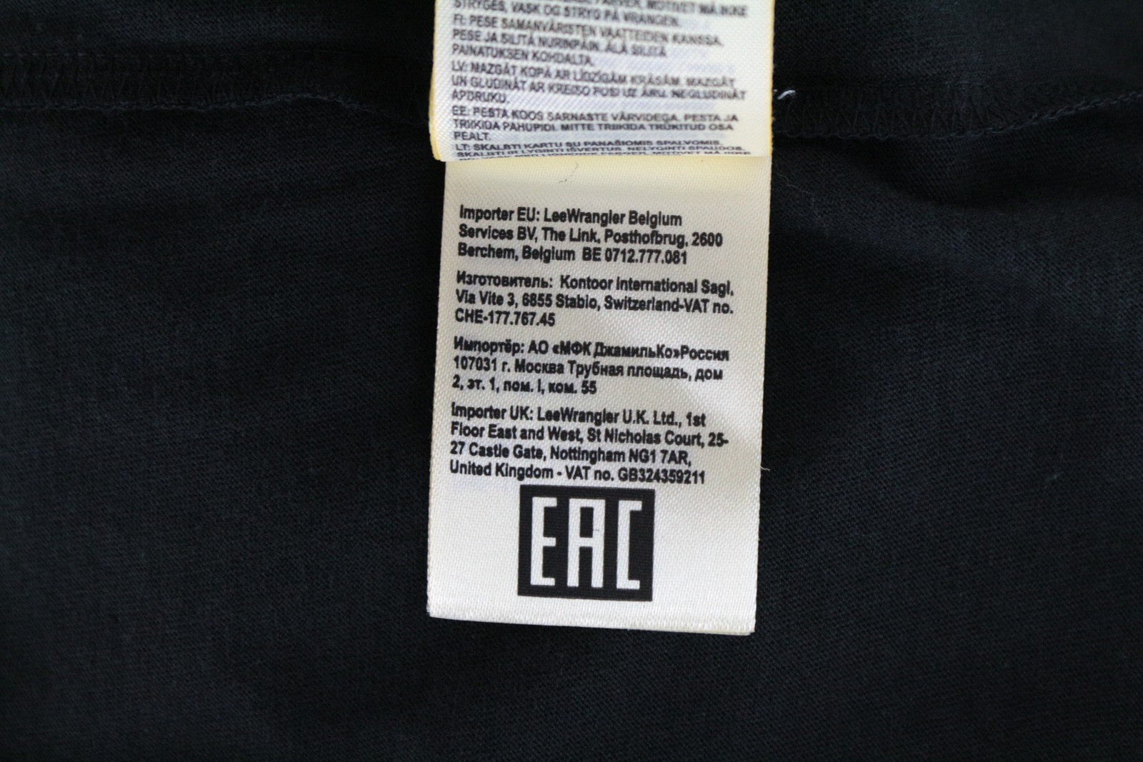 LEE vyriški marškinėliai M, juodi, skalbti, trumpomis rankovėmis, laisvi medvilniniai marškinėliai 