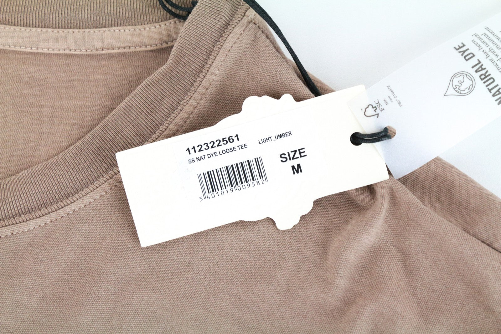 LEE vyriški marškinėliai M rudi trumpomis rankovėmis medvilniniai laisvo kirpimo marškinėliai su logotipu 