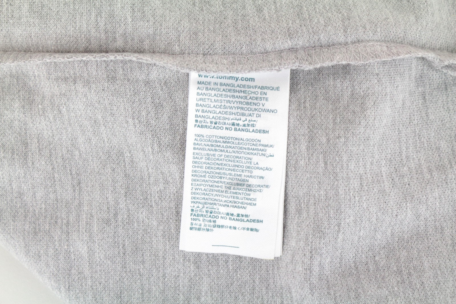 TOMMY HILFIGER DENIM vyriški M polo marškinėliai pilki apykakle, grynos medvilnės trumpomis rankovėmis 