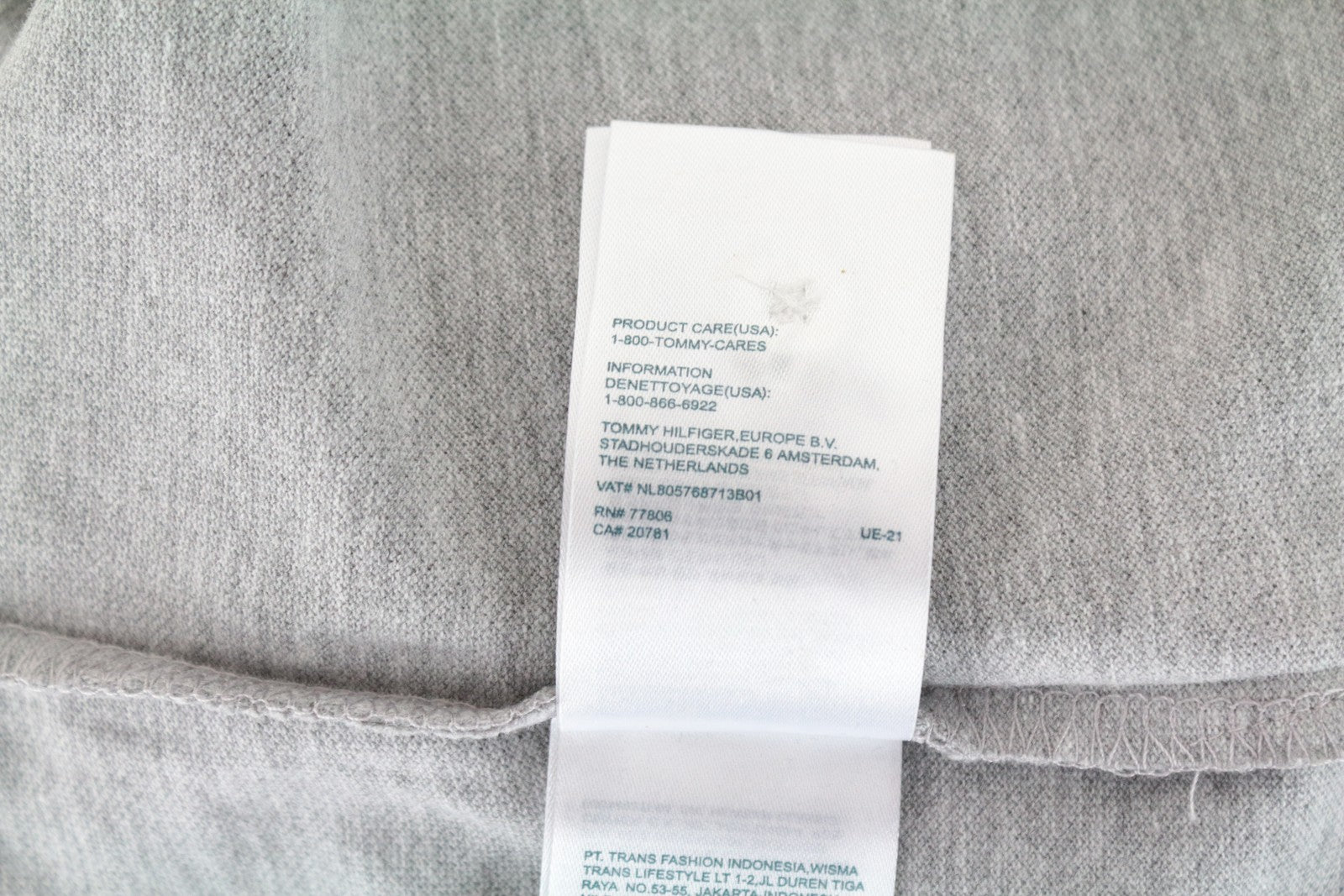 TOMMY HILFIGER DENIM vyriški M polo marškinėliai pilki apykakle, grynos medvilnės trumpomis rankovėmis 