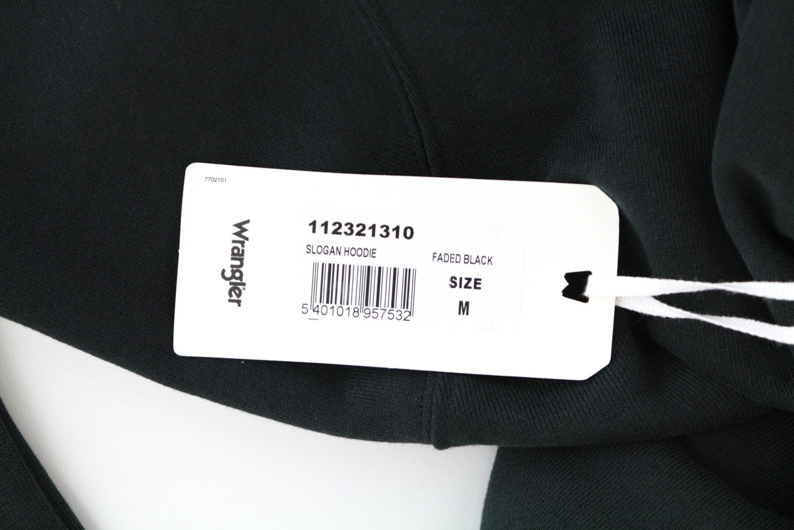 WRANGLER vyriškas džemperis su gobtuvu M, juodas, skalbtas, medvilninis megztinis su gobtuvu ilgomis rankovėmis 