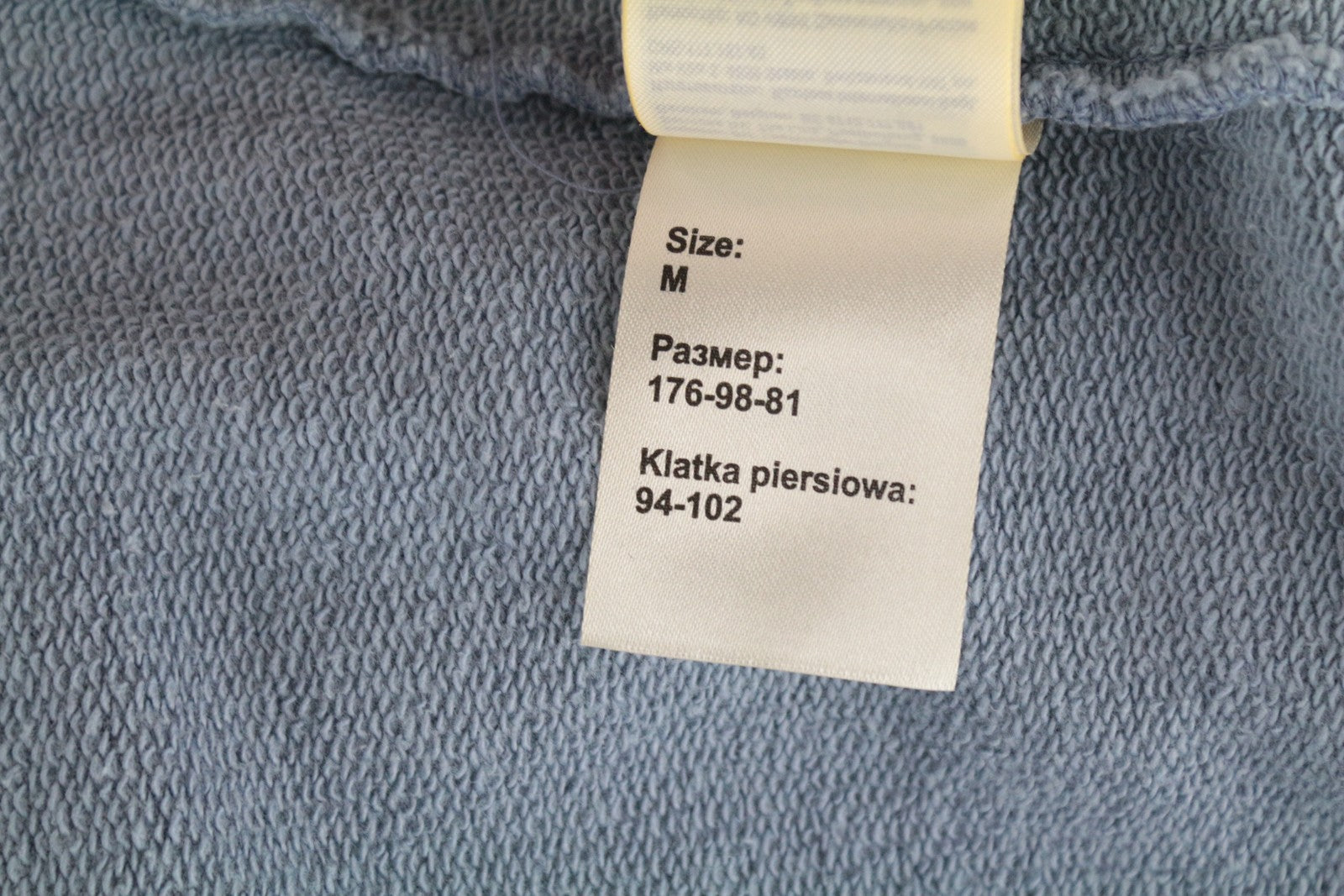 WRANGLER vyriškas M dydžio džemperis mėlynas skalbtos medvilnės megztinis ilgomis rankovėmis 