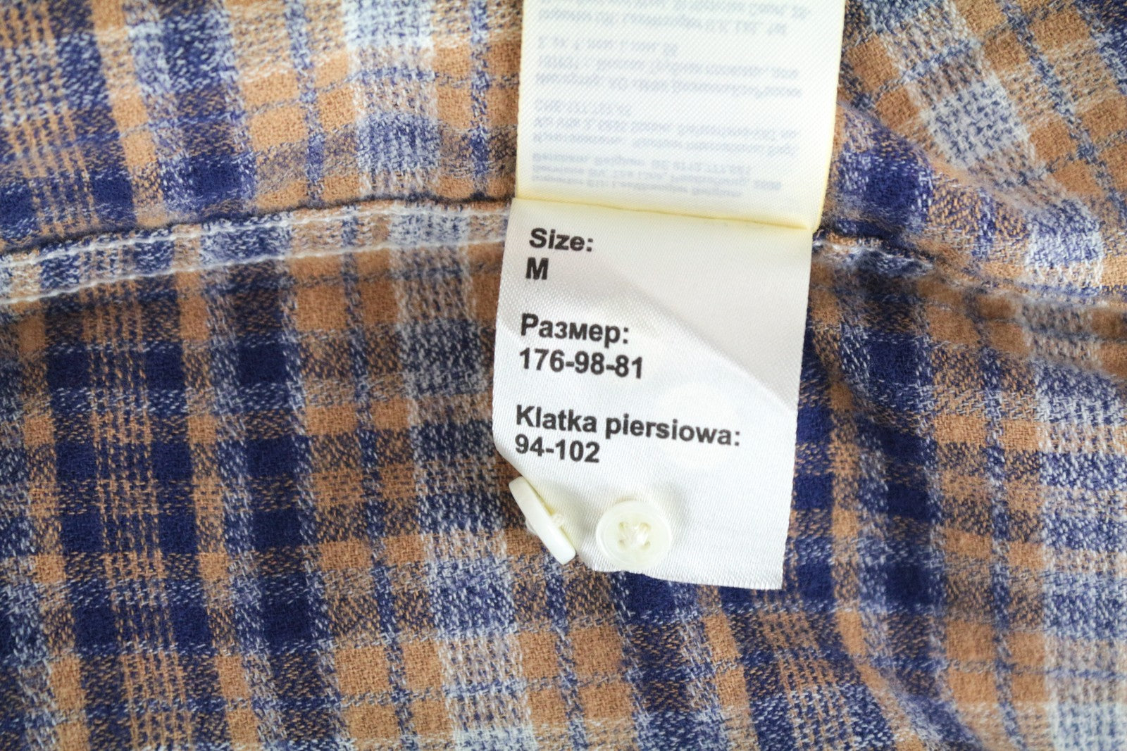 WRANGLER vyriški M dydžio šviesiai rudi languoti medvilniniai marškinėliai ilgomis rankovėmis