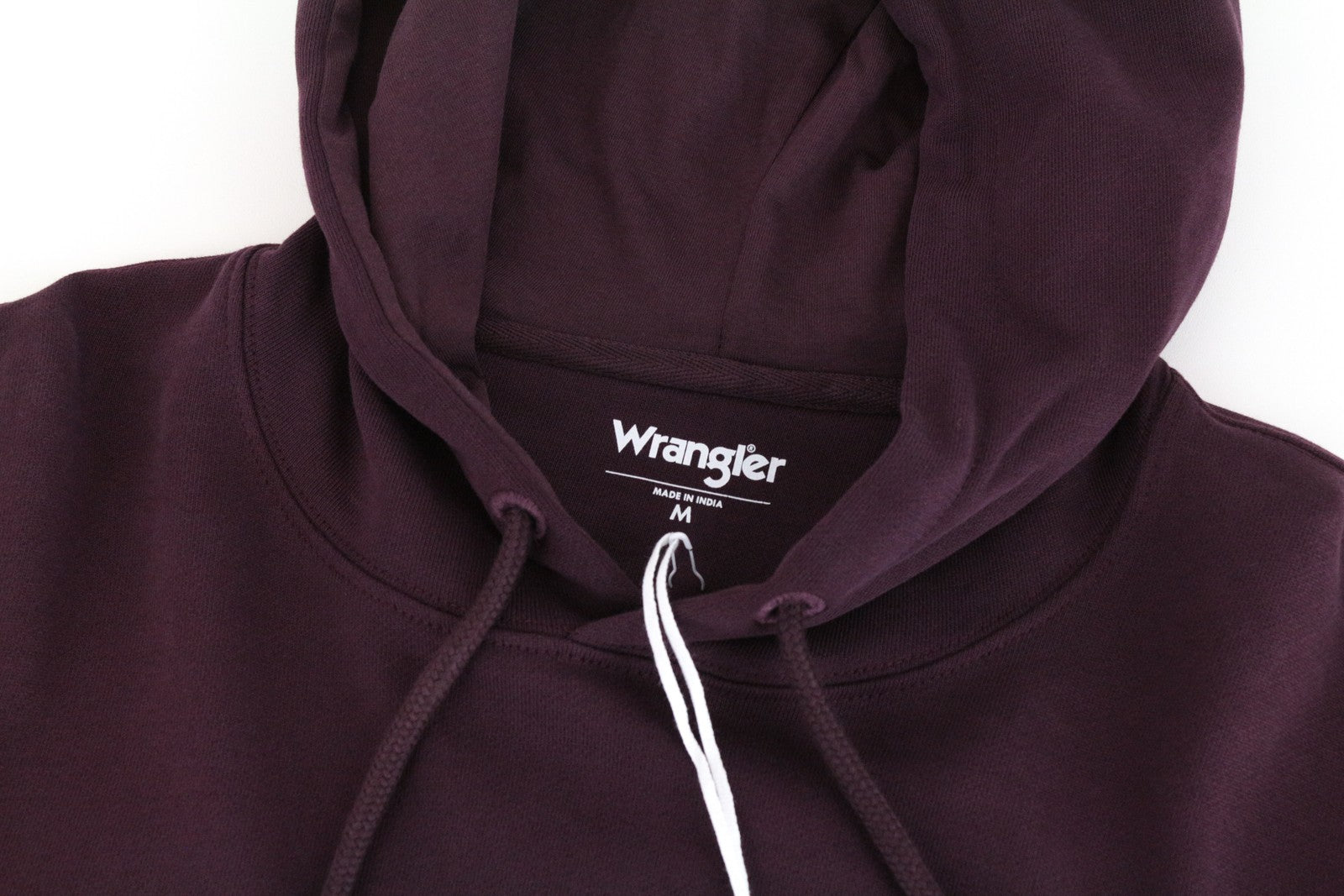 WRANGLER vyriškas violetinis medvilninis džemperis su gobtuvu ir logotipu M dydžio 