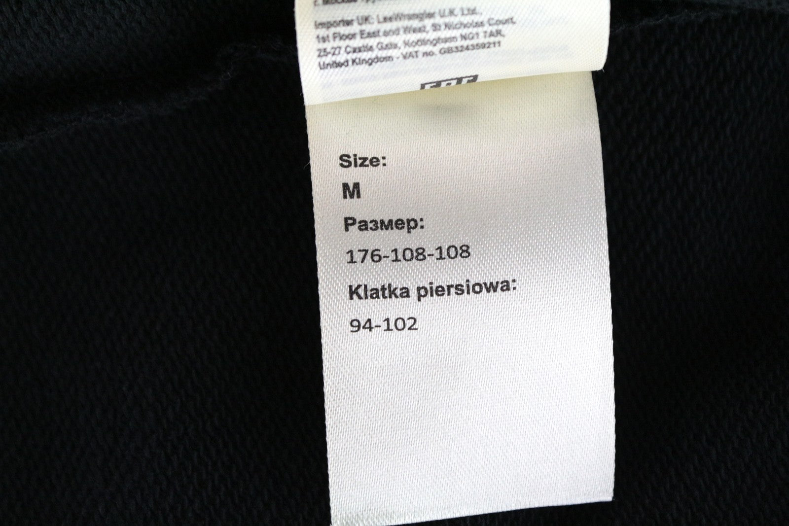 WRANGLER vyriškas M dydžio juodas medvilninis džemperis su spausdintu logotipu 