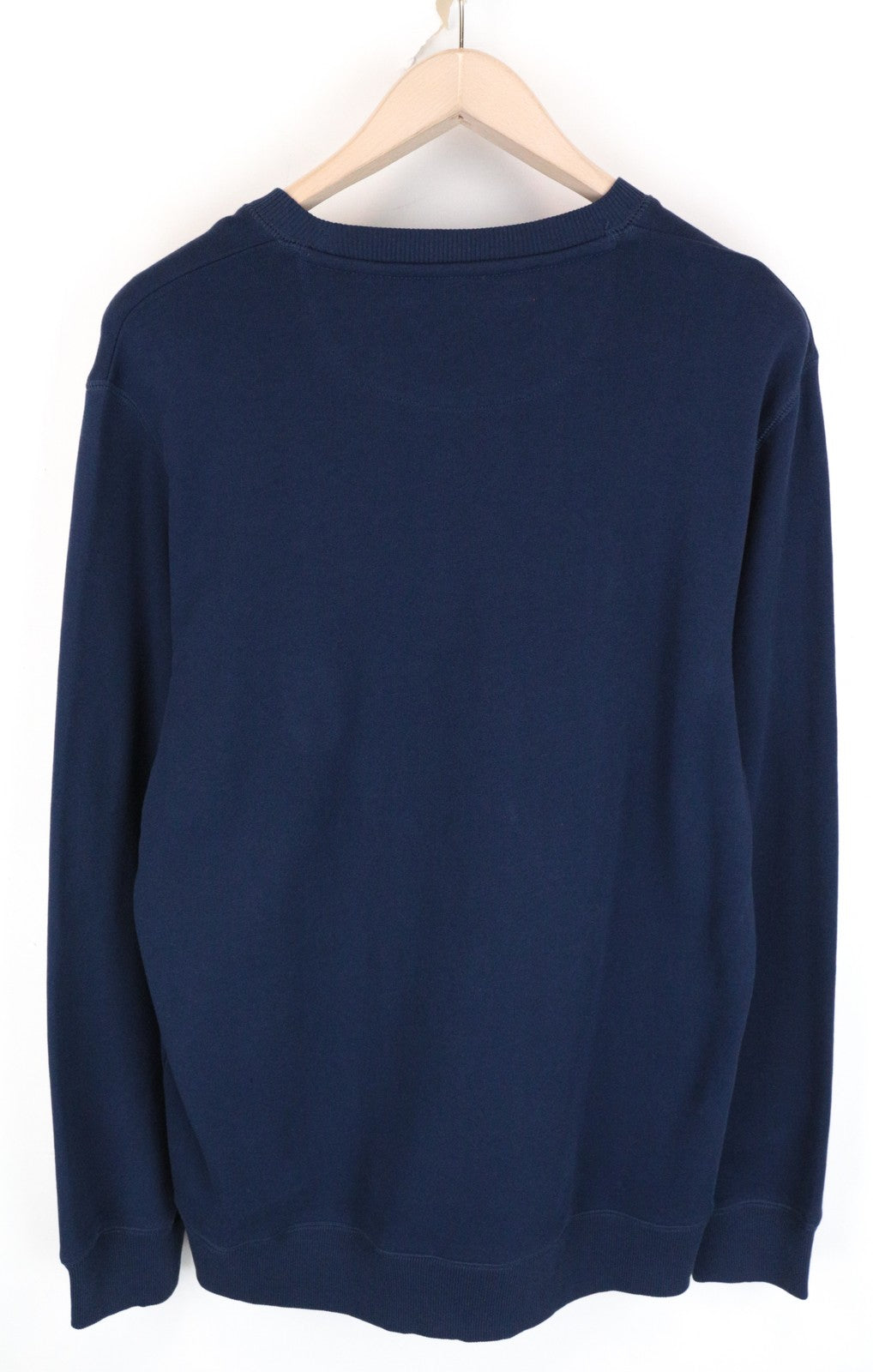 WRANGLER vyriškas mėlynas medvilninis džemperis su logotipu ir laisvalaikio stiliaus. 