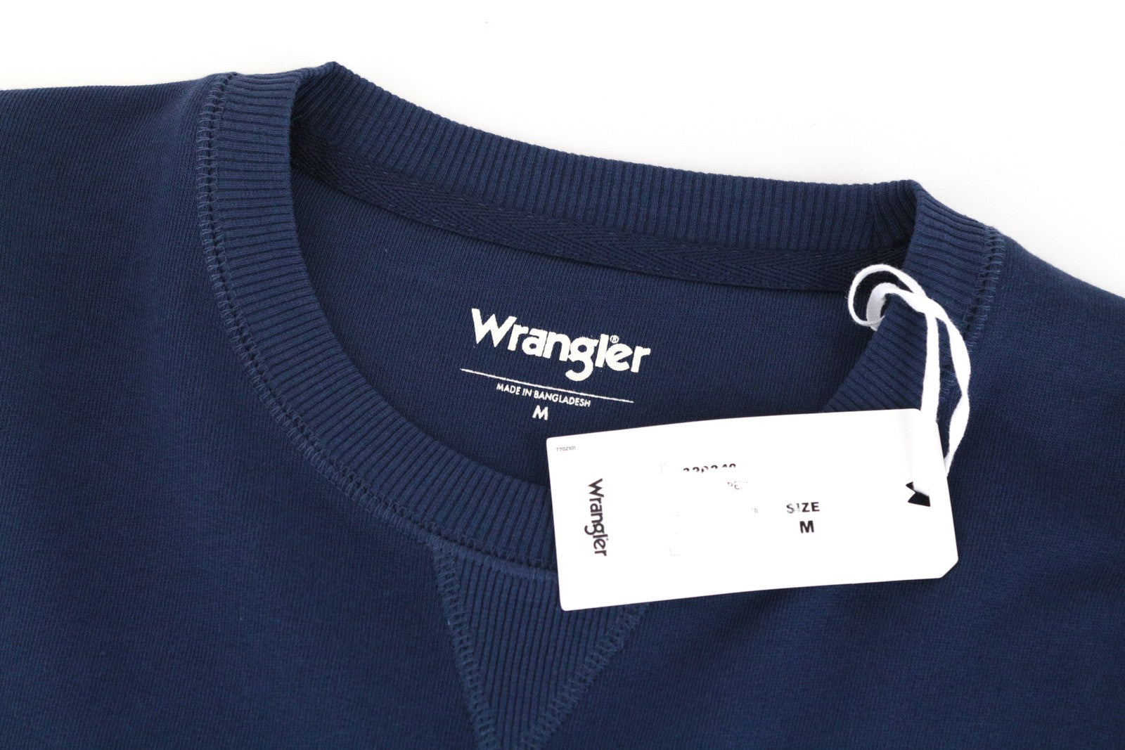 WRANGLER vyriškas mėlynas medvilninis džemperis su logotipu ir laisvalaikio stiliaus. 