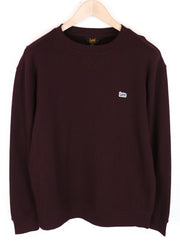 LEE vyriškas M dydžio violetinis medvilninis megztinis ilgomis rankovėmis laisvalaikio stiliumi 