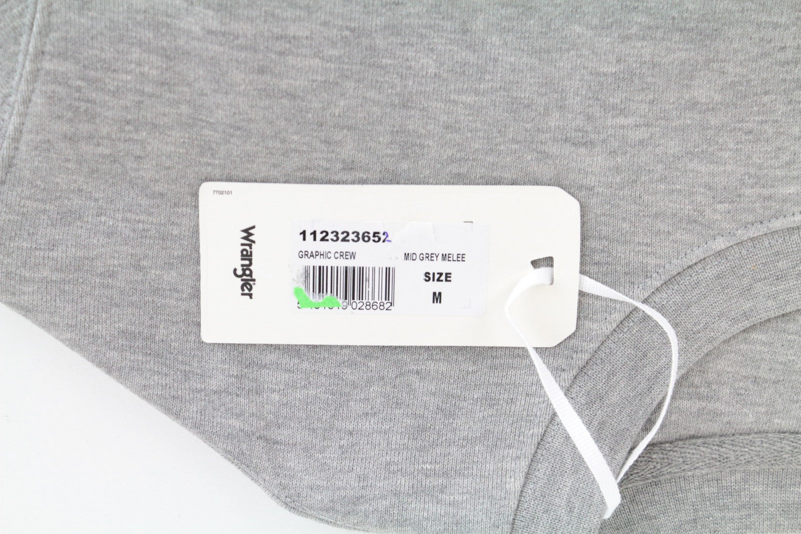 WRANGLER vyriškas pilkas megztinis ilgomis rankovėmis, medvilnės mišinio audinys M dydžio 