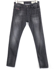 DIESEL Tepphar-X 082AS W28/L30 vyriški ploni, morkų kirpimo, skalbtos pilkos spalvos tamprūs džinsai 